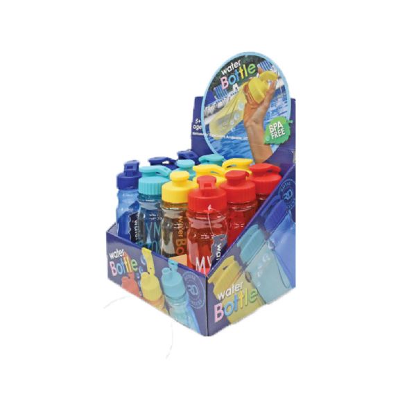 Push Open Water Bottle W/ Lanyard - 500ml/16.9 oz
