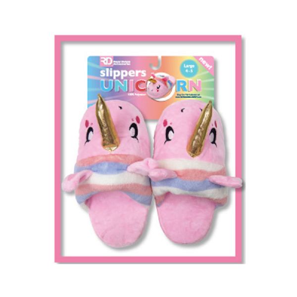 Novelty Unicorn Plush Kid's Slipper