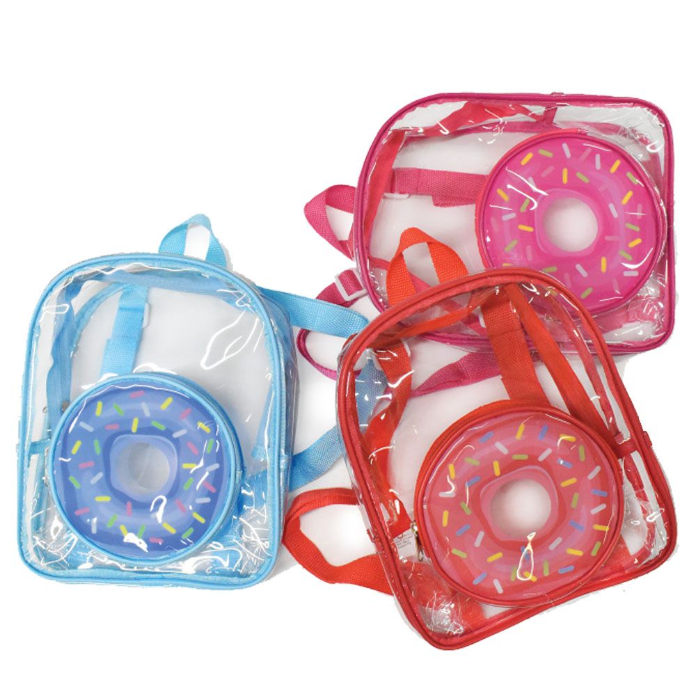 Donut Backpack With Front Pocket 11" X9" X 5" at