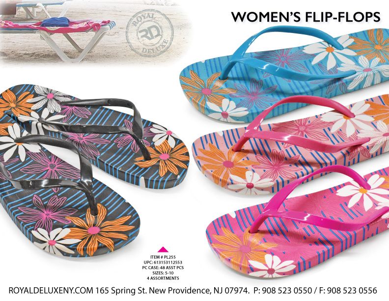 Women's Soft Flip Flop Hawaiian Flower - at - royaldeluxeny.com