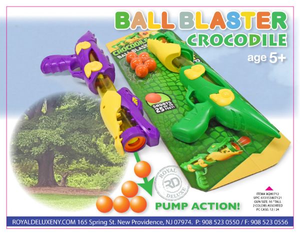 Crocodile Foam Blaster W/ 5 Balls
