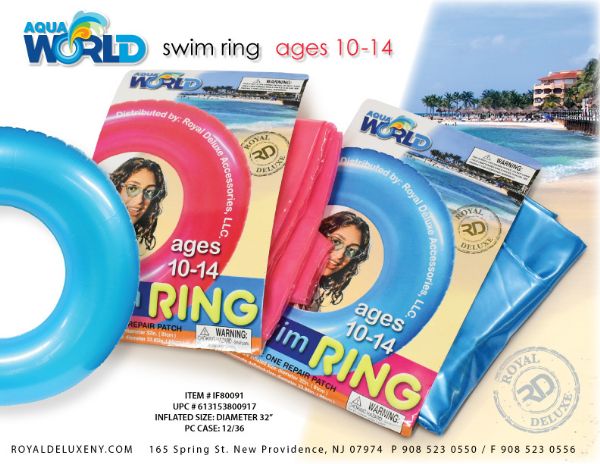 Teens Inflatable Ring Neons ~ Medium Size
