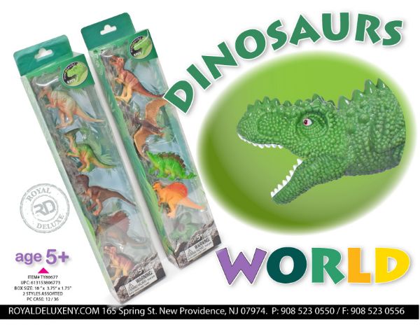 5pk Dino Pvc Box