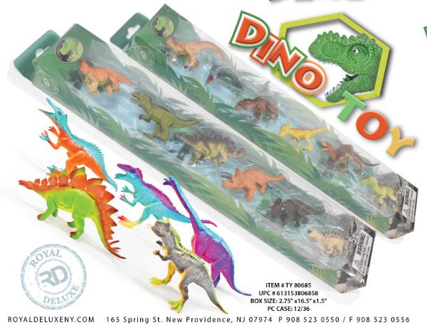 6pk Dino Figures