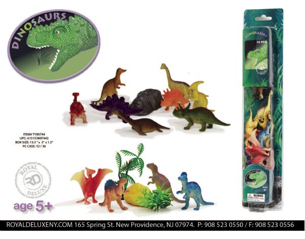 16 Pc Mini Dino Figurines