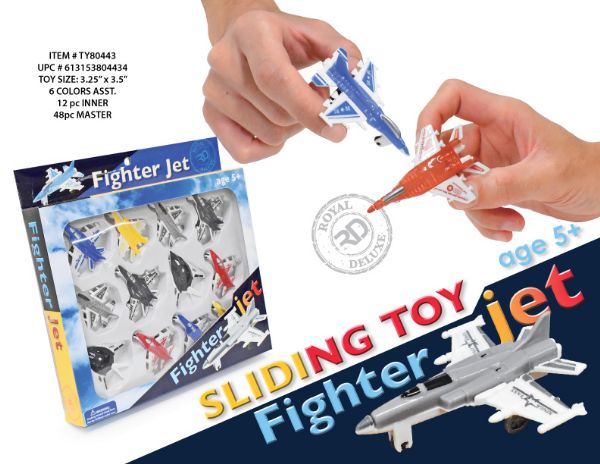 12 Pk Fighter Jet Die Cast