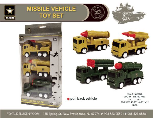 Us Army 3pc Vehicle Set