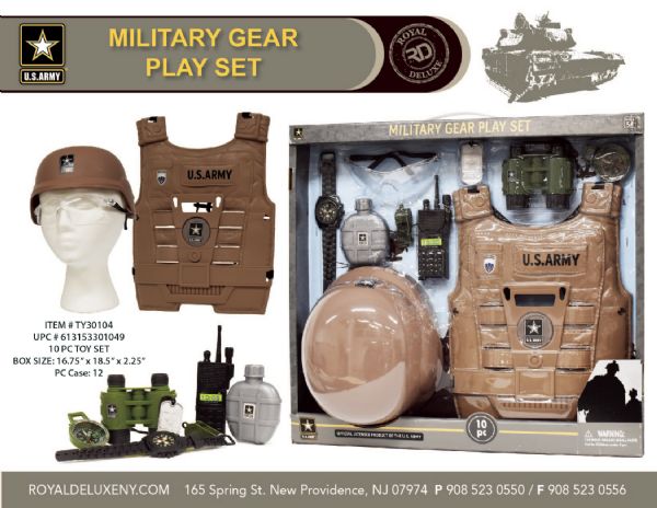 Us Army 10 Pc Jumbo Military Gear Jumbo Box Set