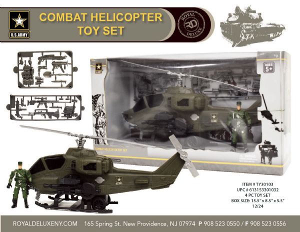 Us Army 4 Pc Helicopter Toy Set
