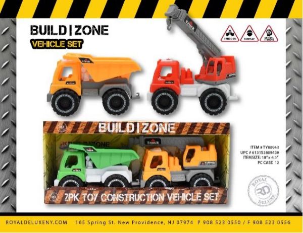 2pk Jumbo Construction Vehicle Crane And Dumb Truck