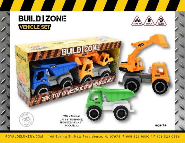 2pk Jumbo Construction Vehicle Digger And Dumb Truck