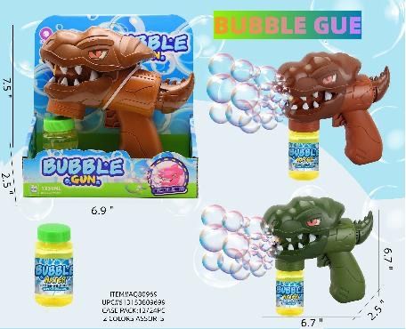 Dino Battery Operated Bubble Gun