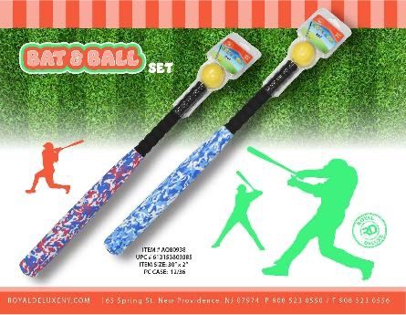 24" Padded Bat And Ball