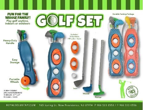 Jumbo Golf Caddy And Club Set