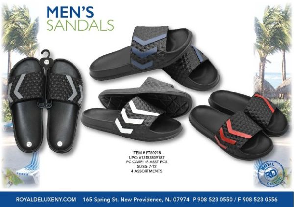 Mens Wavy Slide Sandal