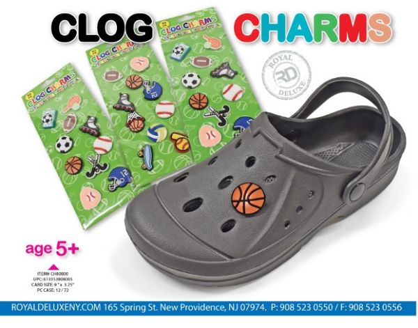 10pk Clog Charms Sports