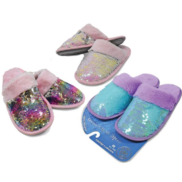 Women's Reversible Sequin Slipper