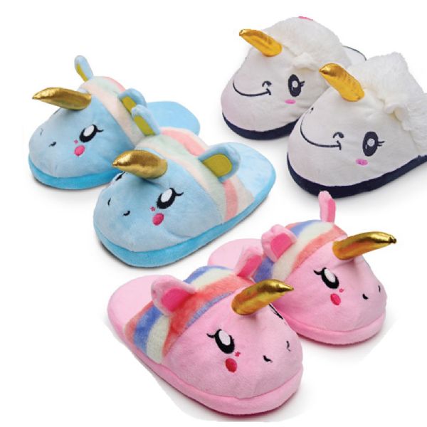 Novelty Unicorn Plush Kid's Slipper