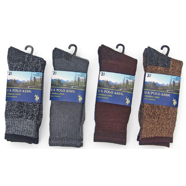 Us Polo 2 Pair Men's Thermal Boot Socks