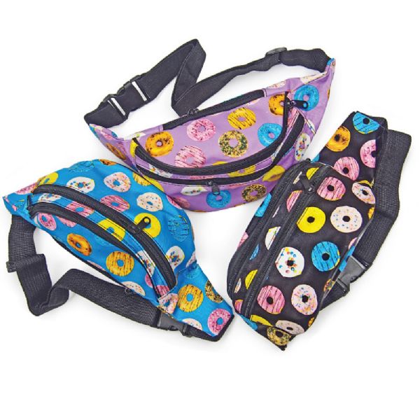 Fanny Pack Donut Design With 3 Pocket Zippers