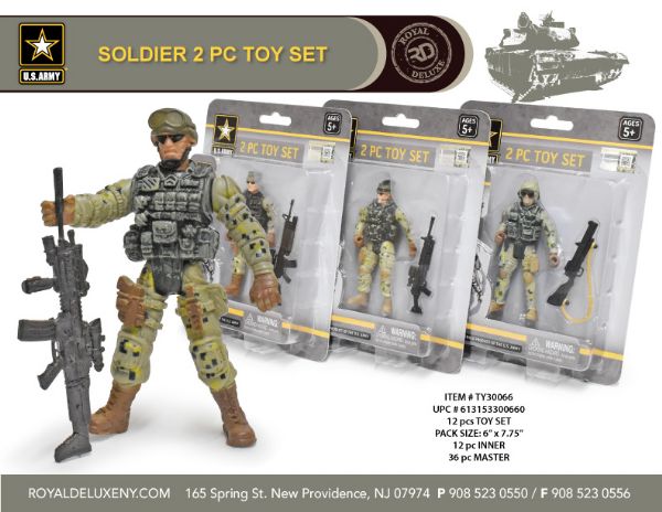 Us Army Toy Soldier Set 2pk