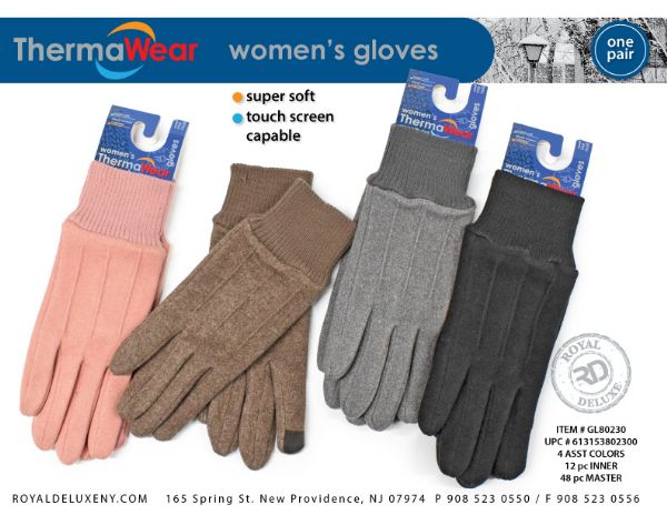 Women's Fashion Glove W/ Touch Screen Capability