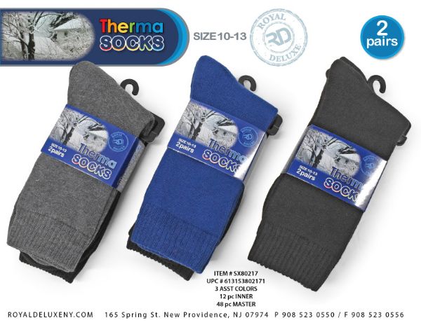 Men's 2pk Thermal Socks