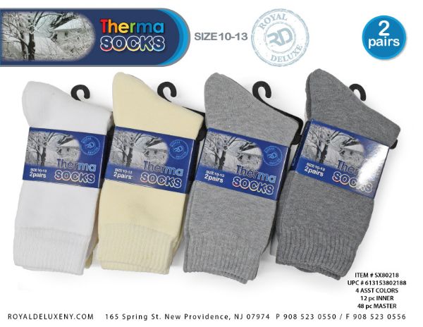 Men's 2pk Thermal Socks