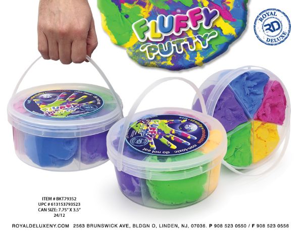 5 Divided Fluffy Putty Bucket