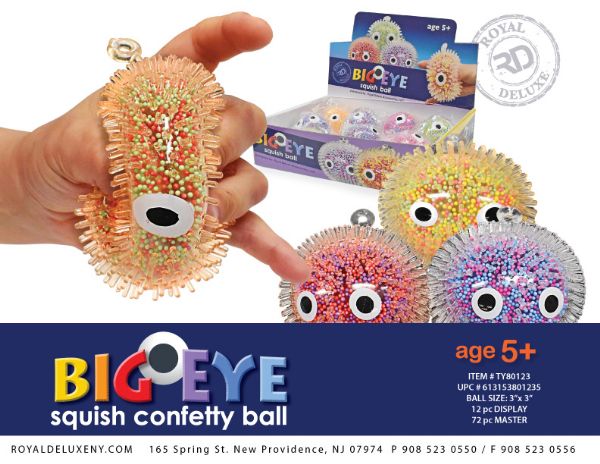 Big Eye Squeeze Confetti Ball