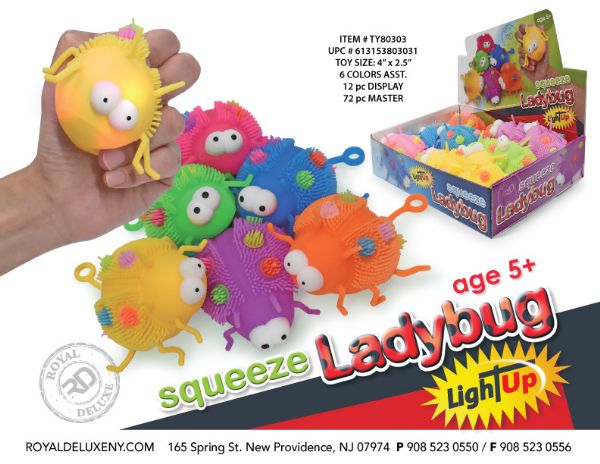 Light Up Squeeze Lady Bug