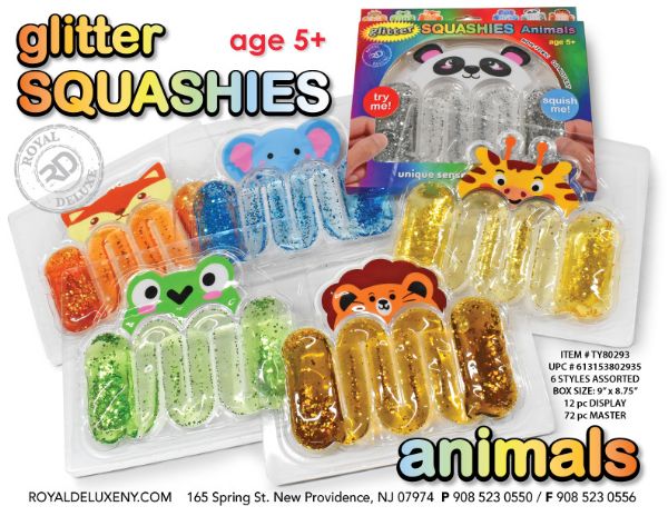 Animal Shape Squashies In Window Box 10"x9"