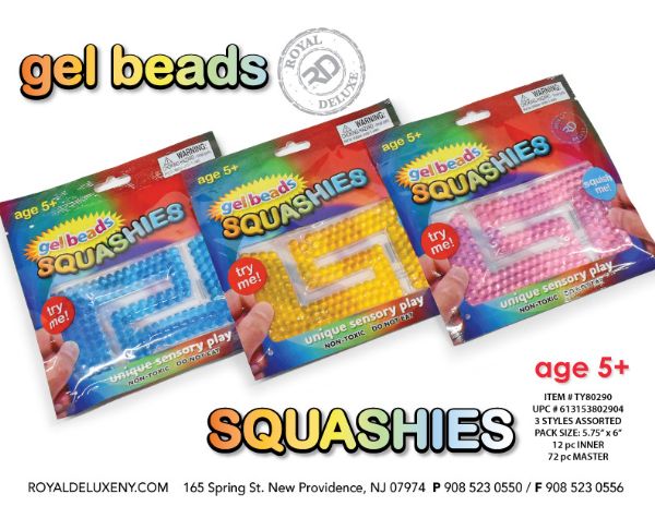 Gel Bead Squashies Maze In Foil Package 6"x6"
