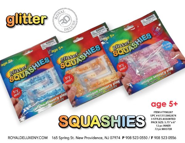 Glitter Bead Squashies Maze In Foil Package 6"x6"