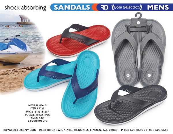 Men's Strap 2-Tone Sandal -- Size 7-12
