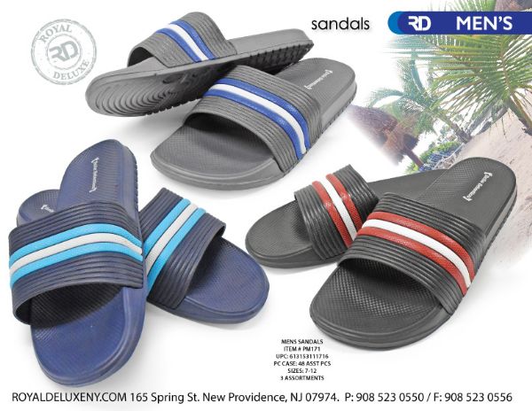 Men's Stripe Slide Sandal