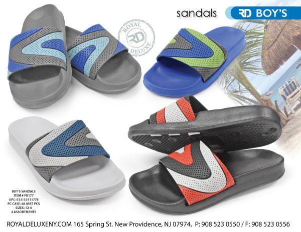 Boy's "wave" Slide Sandal