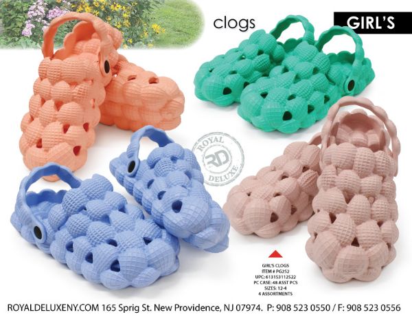 Girls Bubble Clogs