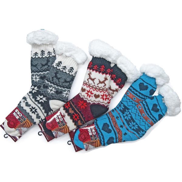 Women's Plush Sherpa Lined Cabin Socks