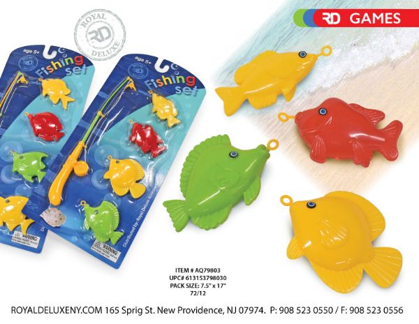 4 Pc Fishing Set Blister Pack