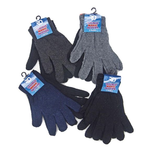 2pk Men's Magic Gloves