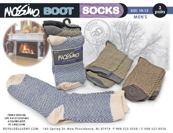 Mossimo 3pk Mens Fashion Thermal Boot Socks