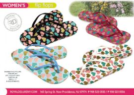 Womens Soft Flip Flop Hearts