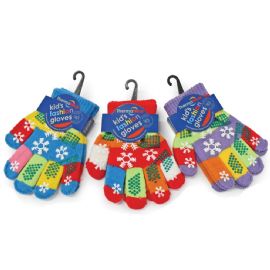 Kid's Gripper Magic Glove In Snowflake Theme