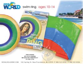 Teens Inflatable Ring Rainbow ~ Medium Size *bag