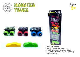 3pk Friction Powered Monster Trucks With Ramps