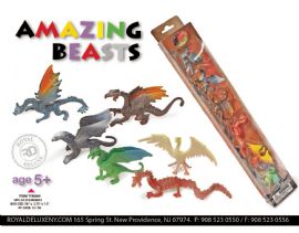 6pk Dragon Figures