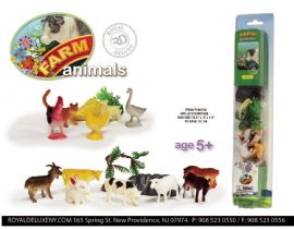 16 Pc Mini Farm Animal Figures