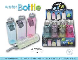 Clear Bottle With Metal Lid And Wristlet