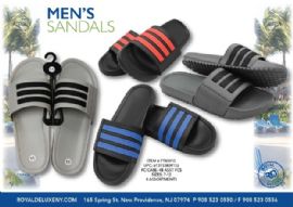 Mens Stripe Slide Sandal